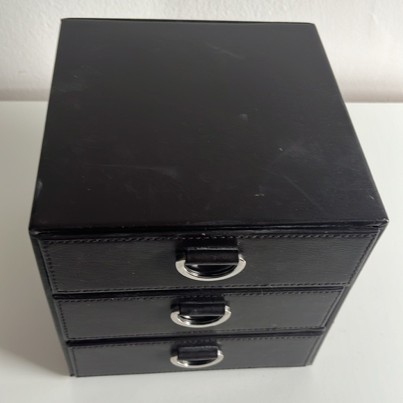 Brown Three Drawer Container Store Jewelry Box - Picture 9 of 12